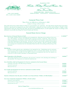 Keehn General Price List