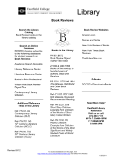 Literature, Book Reviews