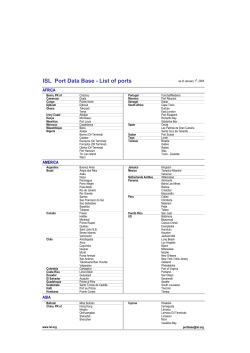 ISL Port Data Base
