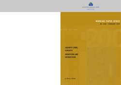 Liquidity (risk) concepts: definitions and interactions - ECB