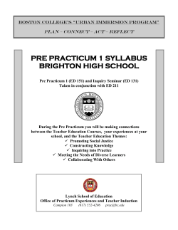 pre practicum 1 syllabus brighton high school