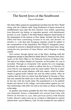 The Secret Jews of the Southwest