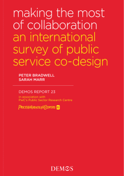 making the most of collaboration an international survey of public