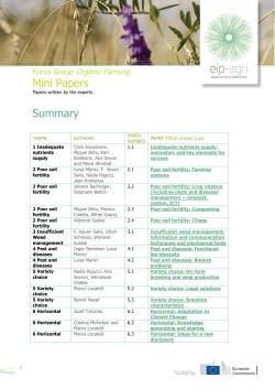 Mini-papers - European Commission