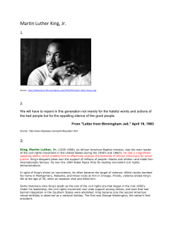 Martin Luther King, Jr.