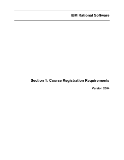 Course Registration Requirements
