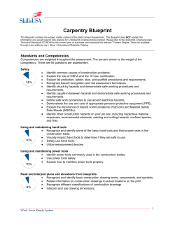 Carpentry Blueprint - Workforce Ready System