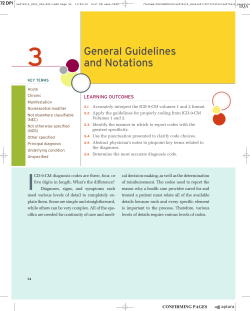 General Guidelines and Notations
