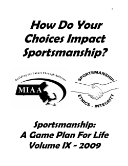 How Do Your Choices Impact Sportsmanship?