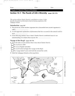 Section 15&ndash;1 The Puzzle of Life`s Diversity (pages 369&ndash;372)