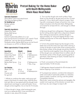 Pretzel Baking for the Home Baker