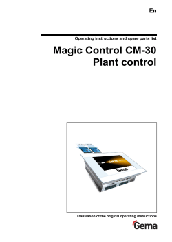 Magic Control CM-30 Plant control