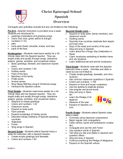 Christ Episcopal School Spanish Overview
