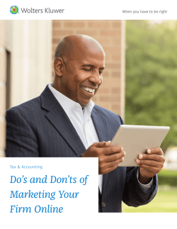 Do`s and Don`ts of Marketing Your Firm Online