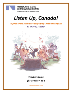 Teacher Guide - ArtsAlive.ca