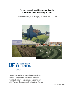 An Agronomic and Economic Profile of Florida`s Sod Industry in 2007
