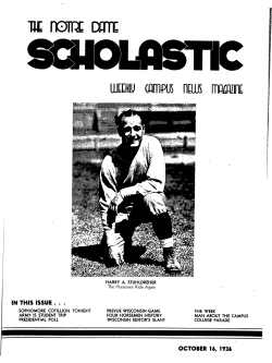 Notre Dame Scholastic, Vol. 70, No. 04 -