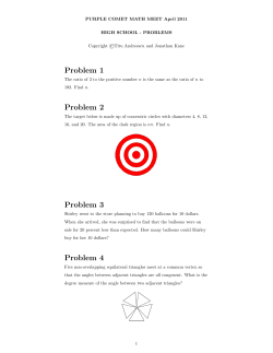 Problem 1 Problem 2 Problem 3 Problem 4