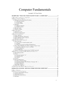 computer fundamentals training - University of Utah School of