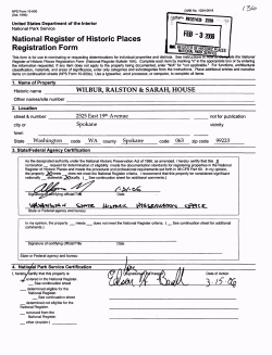 National Register of Historic Places Registration Form