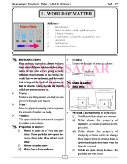Notes - Dnyansagar Coaching Classes