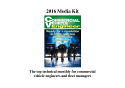2016 Media Kit - Commercial Vehicle Engineer