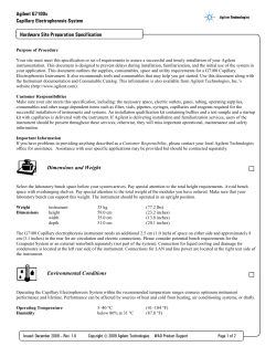 Hardware Site Preparation Specification