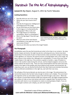 Lesson Eight: Stories of the Sky - Learn with the Michener Art Museum