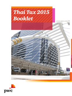 Thai Tax 2015 Booklet