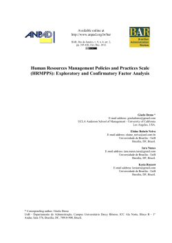 Human Resources Management Policies and Practices