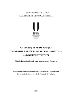 AMYLOID &beta; PEPTIDE AND p63: TWO PRIME TRIGGERS OF