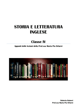 storia e letteratura inglese