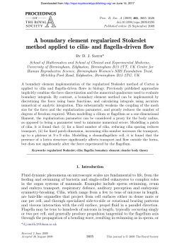 A boundary element regularized Stokeslet method applied to cilia