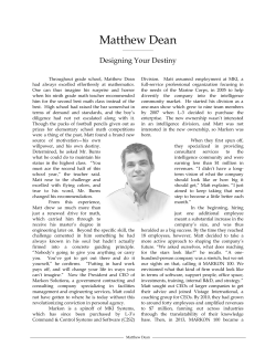 Matthew Dean - Bernhardt Wealth Management