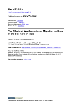 The Effects of Weather-Induced Migration on Sons of the