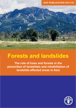 Forests and landslides - Food and Agriculture Organization of the