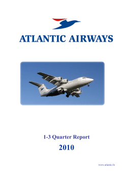 1-3 Quarter Report