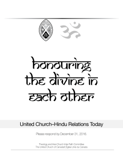 Honouring the Divine in Each Other: United Church