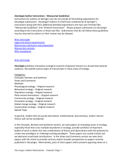 Manuscript guidelines