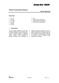 DN500 -- Packet Transmission Basics (Rev. C