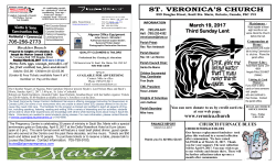 March 19, 2017 - St. Veronica`s Church