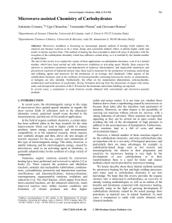 Microwave-assisted Chemistry of Carbohydrates