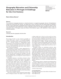 Geography Education and Citizenship Education in - ELICIT-PLUS