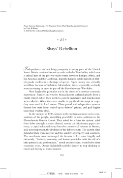 Shays` Rebellion