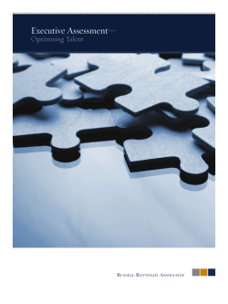 Executive Assessment&mdash;