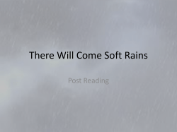 There Will Come Soft Rains