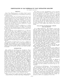 identification of clay minerals by x-ray