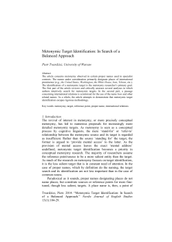 Metonymic Target Identification