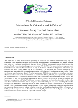 Mechanisms for Calcination and Sulfation of Limestone