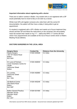 List of local GP Surgeries